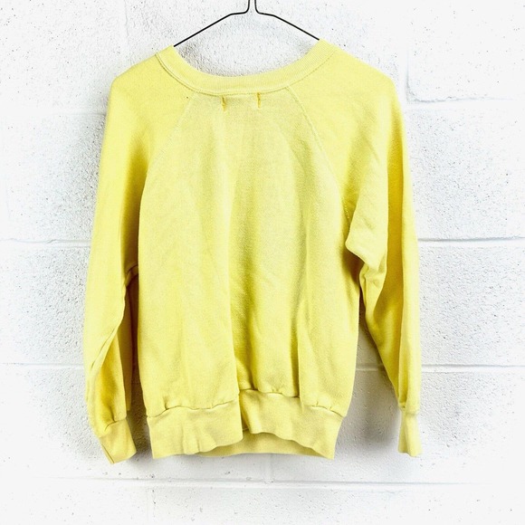 VTG Specially Handmade By Margaret Yellow Knit Pullover Koala Sweater Sz M - Picture 4 of 6